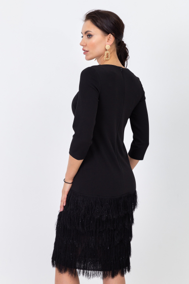 Платье Леди Ламбада (черное) ХИТ П1177-1